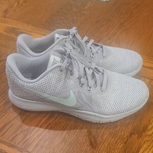 Nike Women's Training Flex TR8 Light Gray and Mint Athletic Shoes